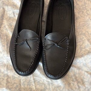 Classic Black Leather Loafers